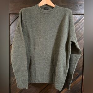 J. Crew merino blend sweater in moss green